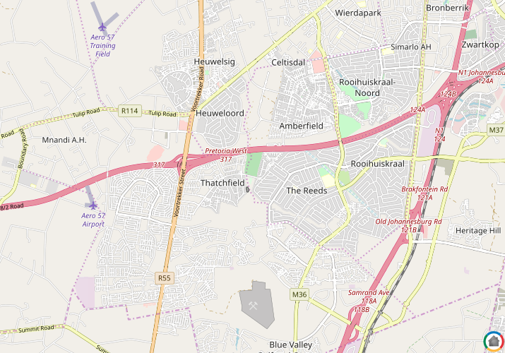 Map location of Thatchfield